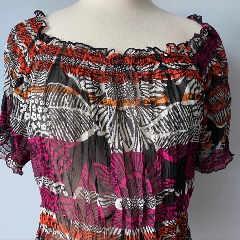 East 5th sheer summer top size L - Picture 3 of 7